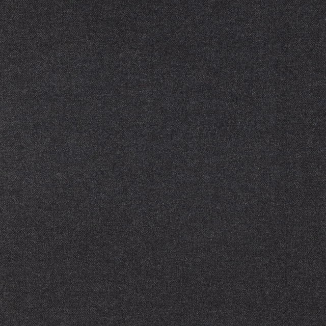 Close-up of dark slate-grey textile with a subtle fine herringbone weave