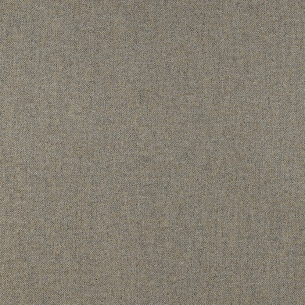 Warm taupe-grey upholstery fabric with a fine, closely woven herringbone texture