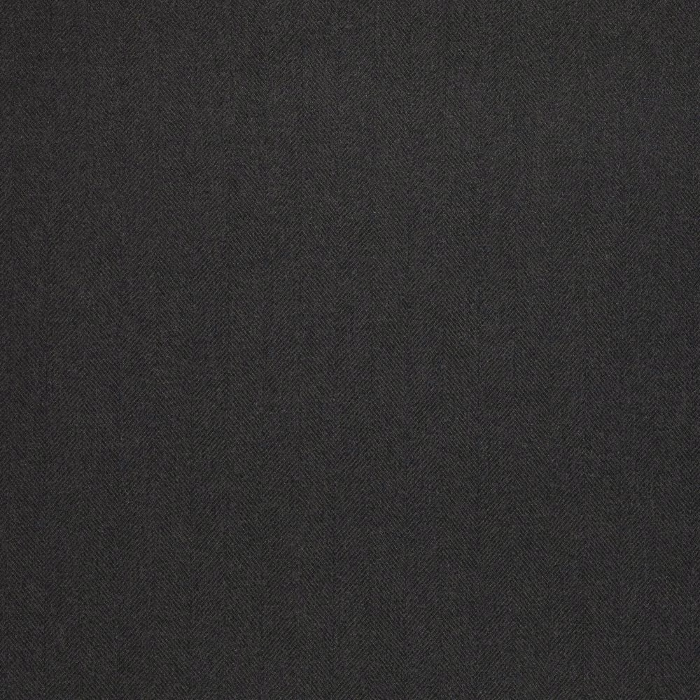 Dark spruce-charcoal fabric showing a fine, closely woven herringbone texture