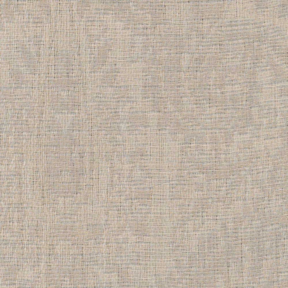 Pale sand sheer with irregular crosshatch weave and fine grey-beige threads