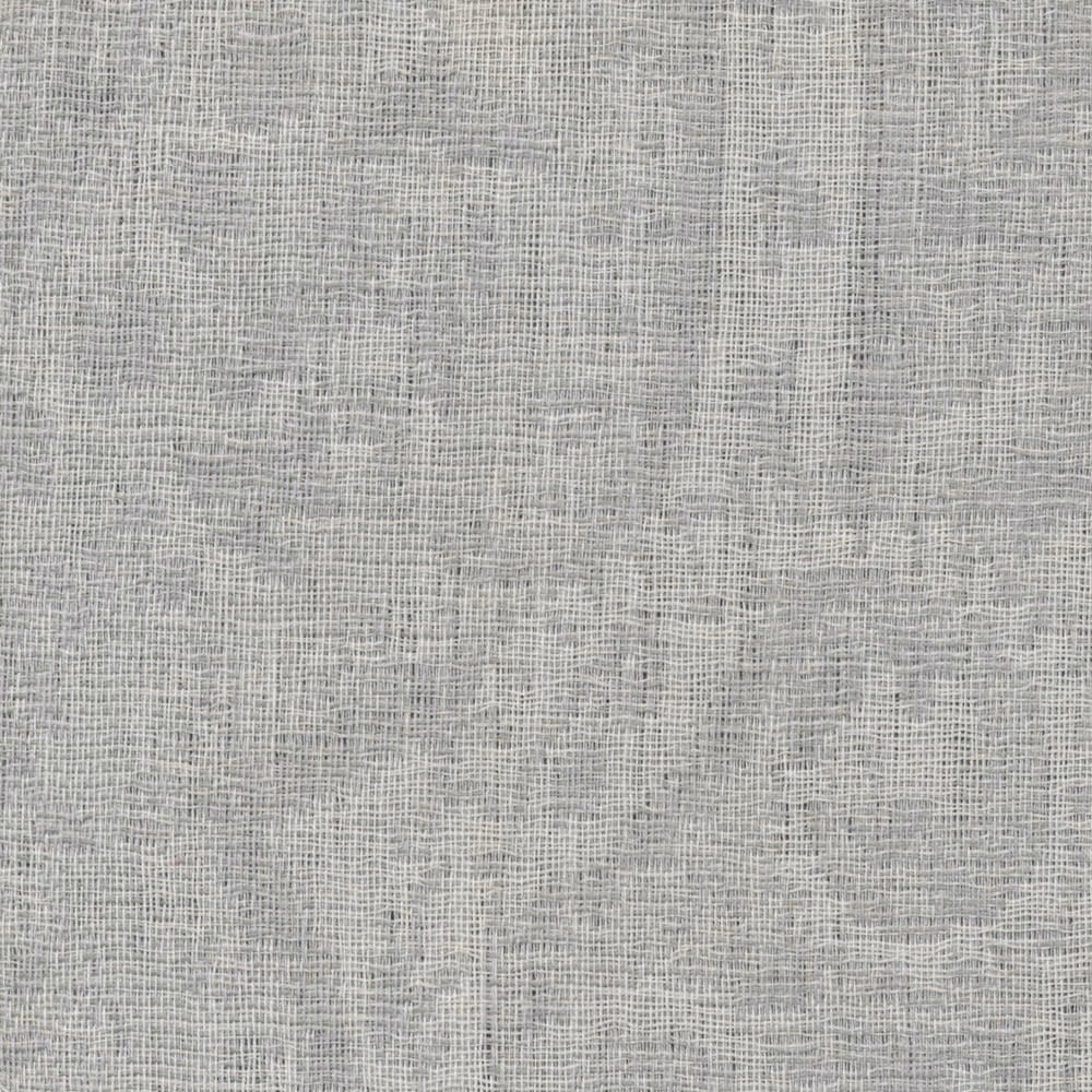 Pale blue-grey sheer fabric with an irregular fine woven grid texture