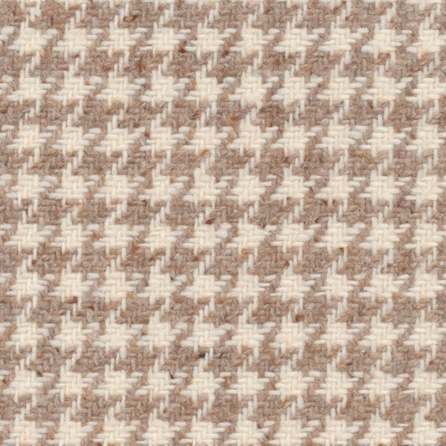 Warm sand and ivory woven fabric with small-scale raised herringbone texture