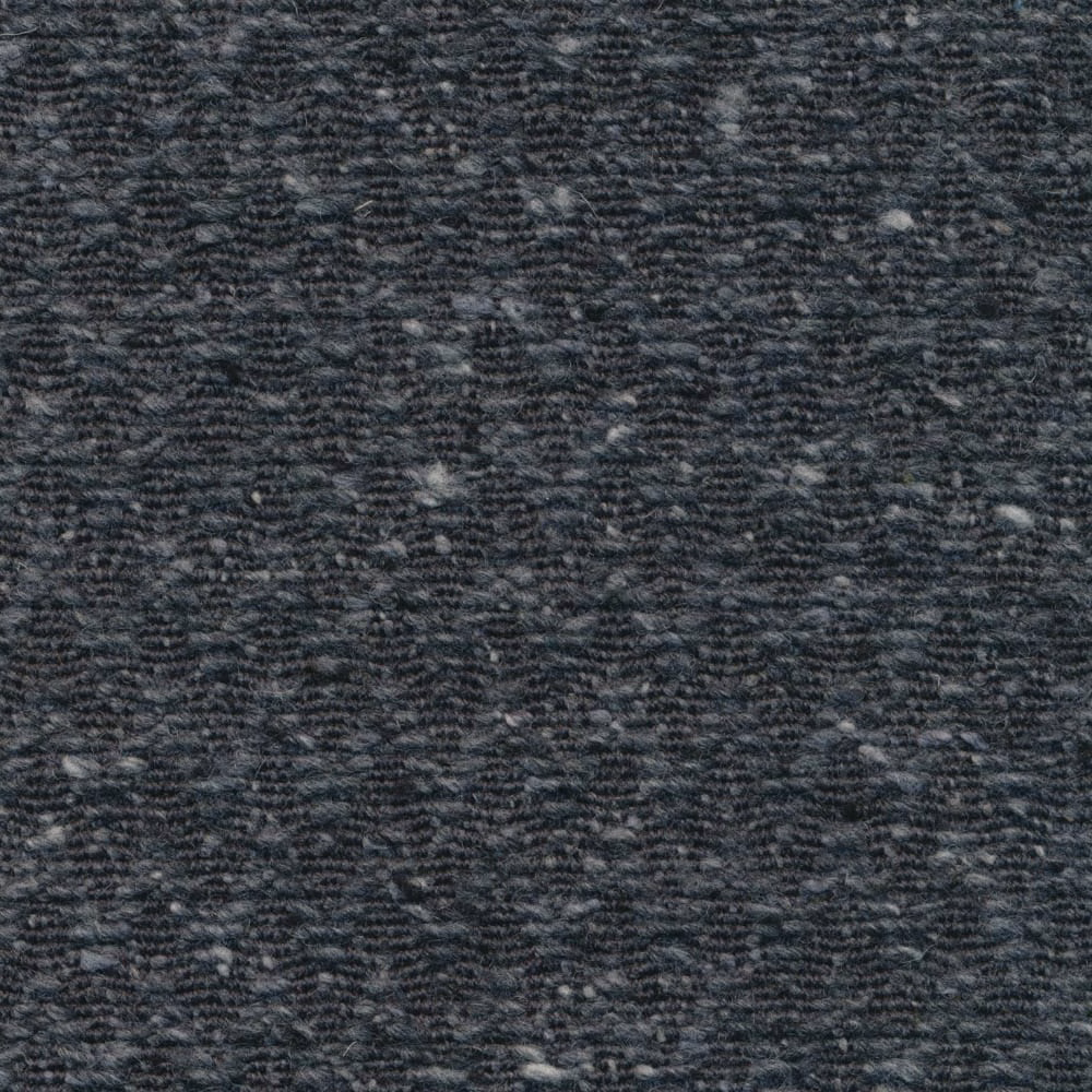 Deep charcoal woven fabric with subtle chevron texture and pale grey flecks