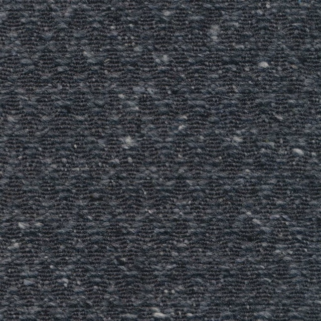 Deep charcoal woven fabric with subtle chevron texture and pale grey flecks