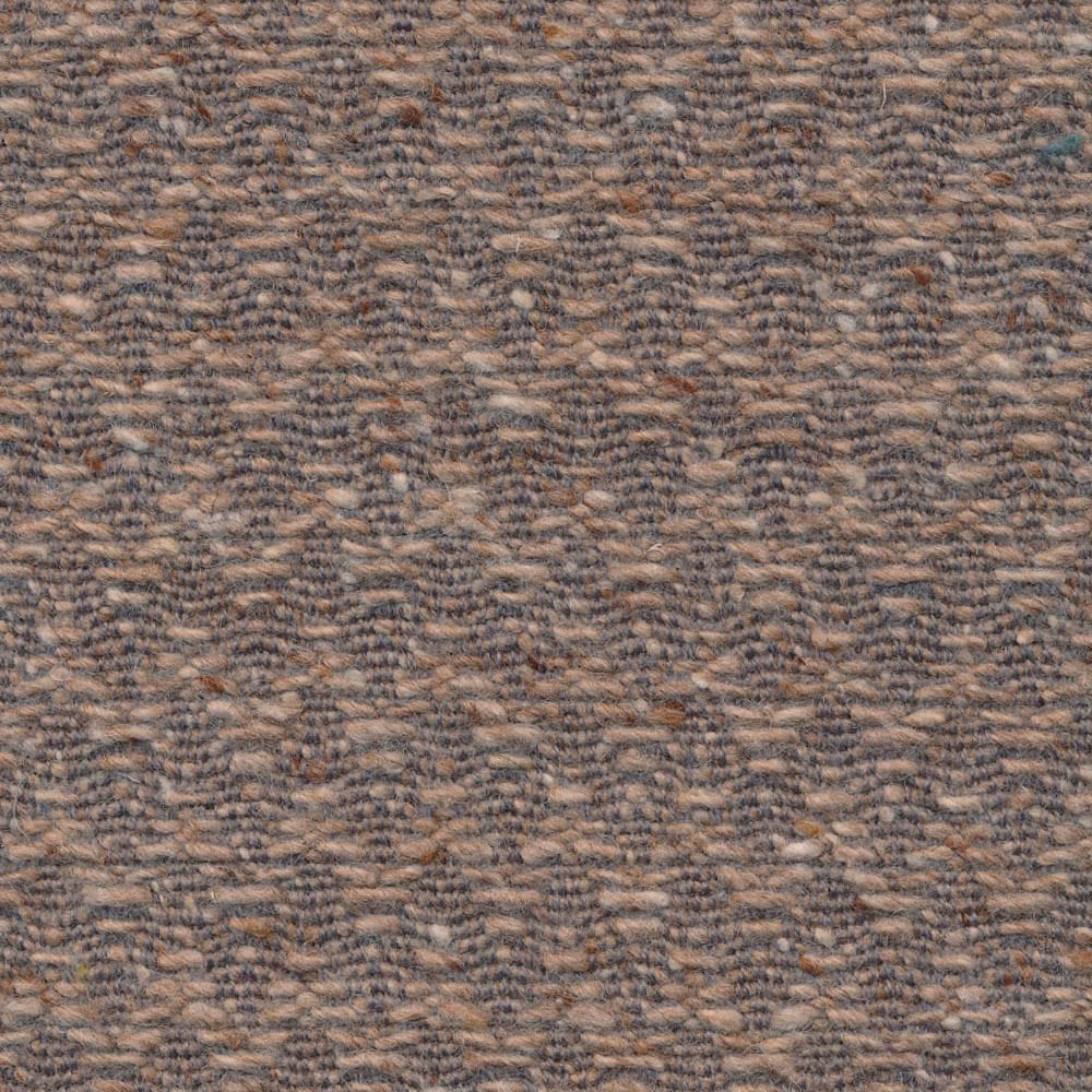 Warm oatmeal taupe woven fabric with subtle chevron texture and brown-grey depth