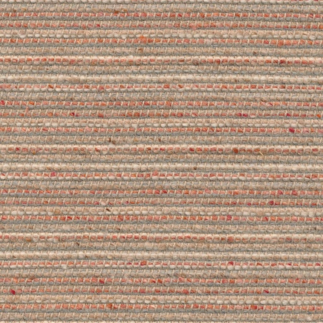 Warm oatmeal woven swatch with horizontal ribs and muted red flecks