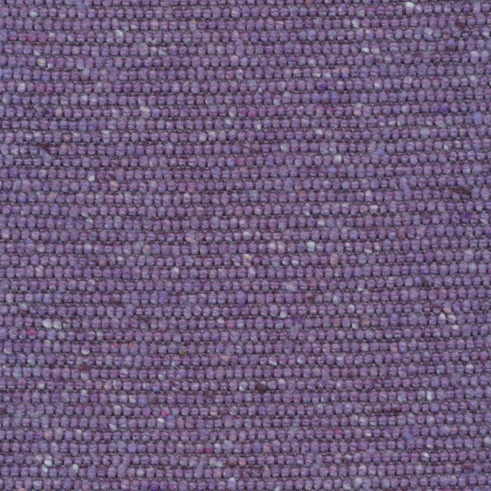 Close-up of muted purple nubby weave with lilac and plum flecks
