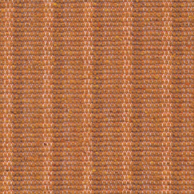 Burnt ember-orange woven stripe with pale vertical lines and ridged horizontal texture