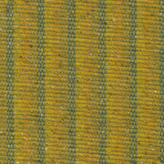 Chunky lime and mustard woven stripe with muted blue-green vertical bands