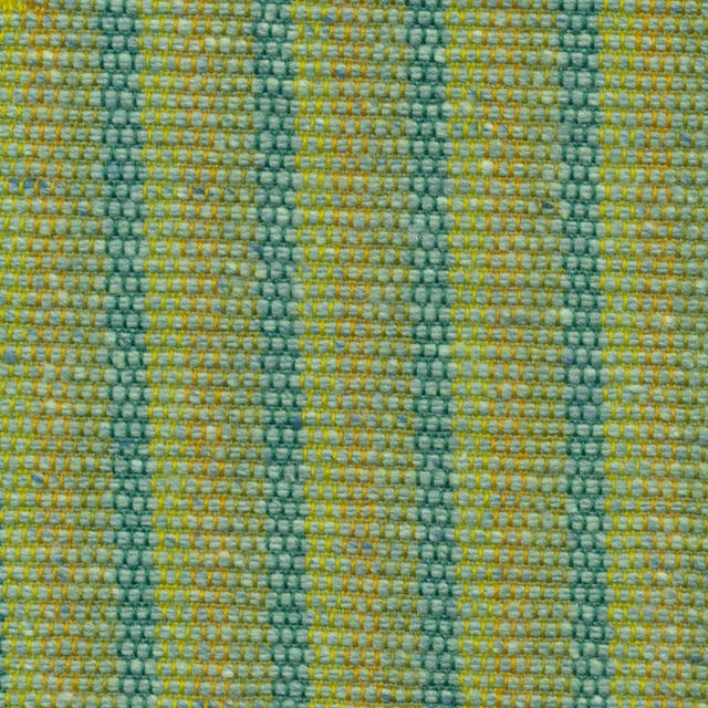 Chunky marina teal stripe weave with aqua bands and lime flecks