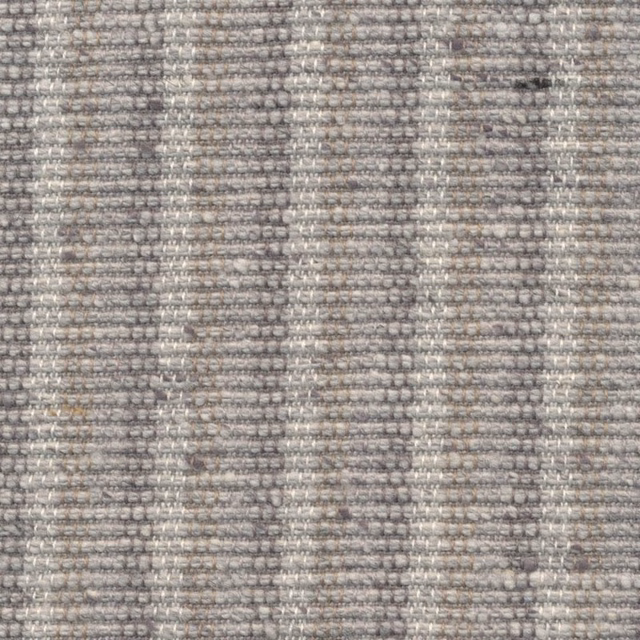 Silver-grey woven stripe with taupe flecks and softly nubby horizontal texture