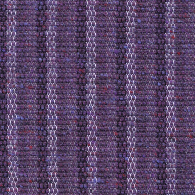 Close-up of violet and plum woven stripes with pale lavender flecks