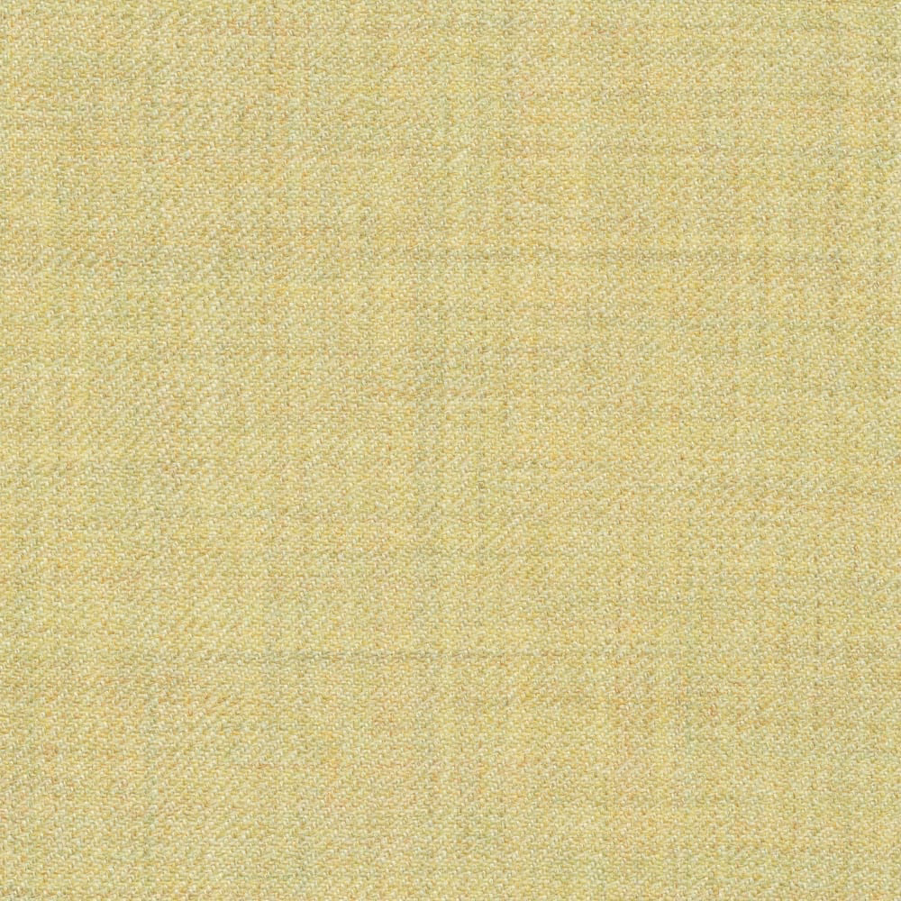 Pale citrus-yellow twill weave with fine lime-green threads and subtle surface texture