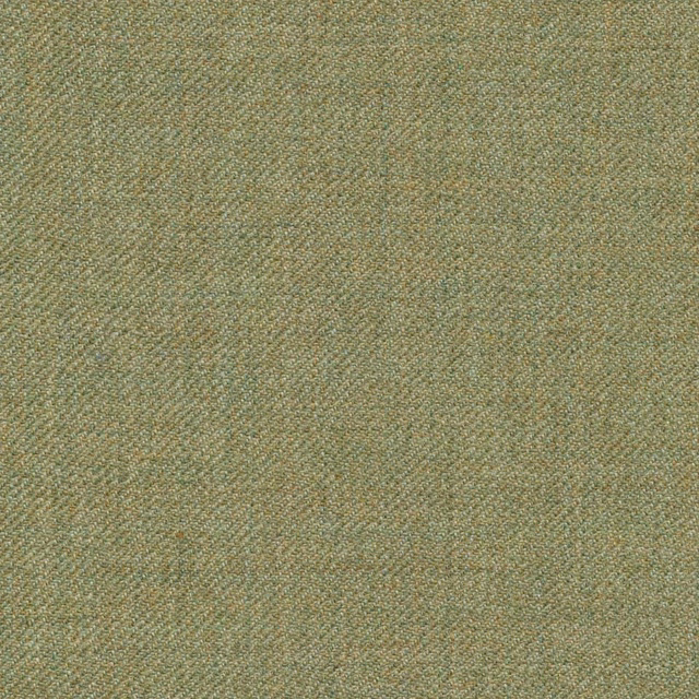 Close view of muted lichen-green twill with beige and tan flecks