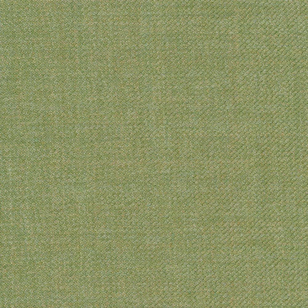 Soft sage-green twill with fine diagonal weave and subtly mottled texture