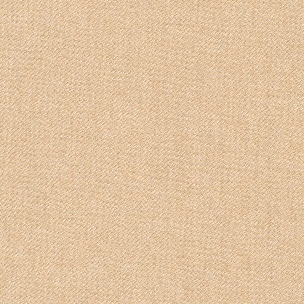 Warm oatmeal beige fabric showing a fine, even diagonal twill texture