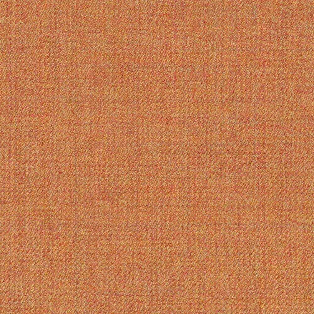 Warm raffia terracotta fabric with fine diagonal twill and coral-gold flecking