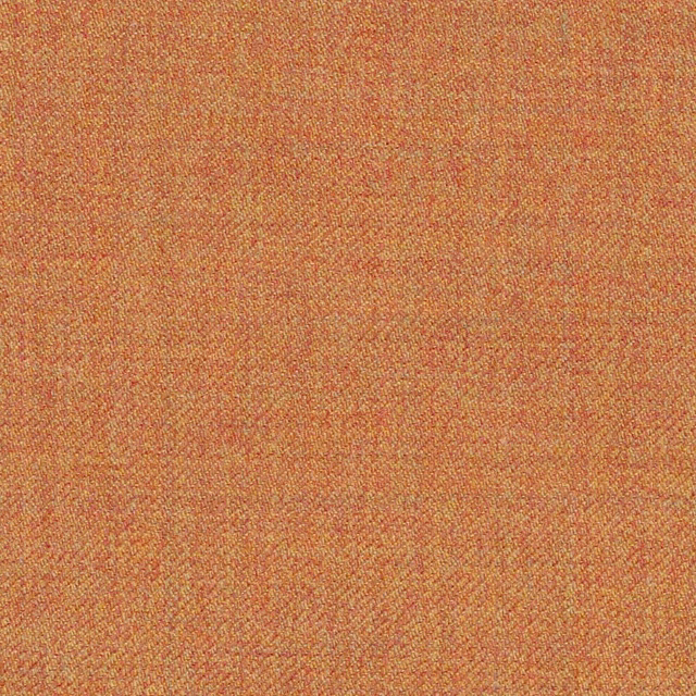Warm raffia terracotta fabric with fine diagonal twill and coral-gold flecking