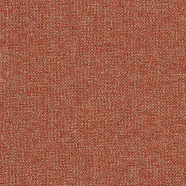 Warm rust terracotta twill with fine lighter flecks and softly mottled woven texture