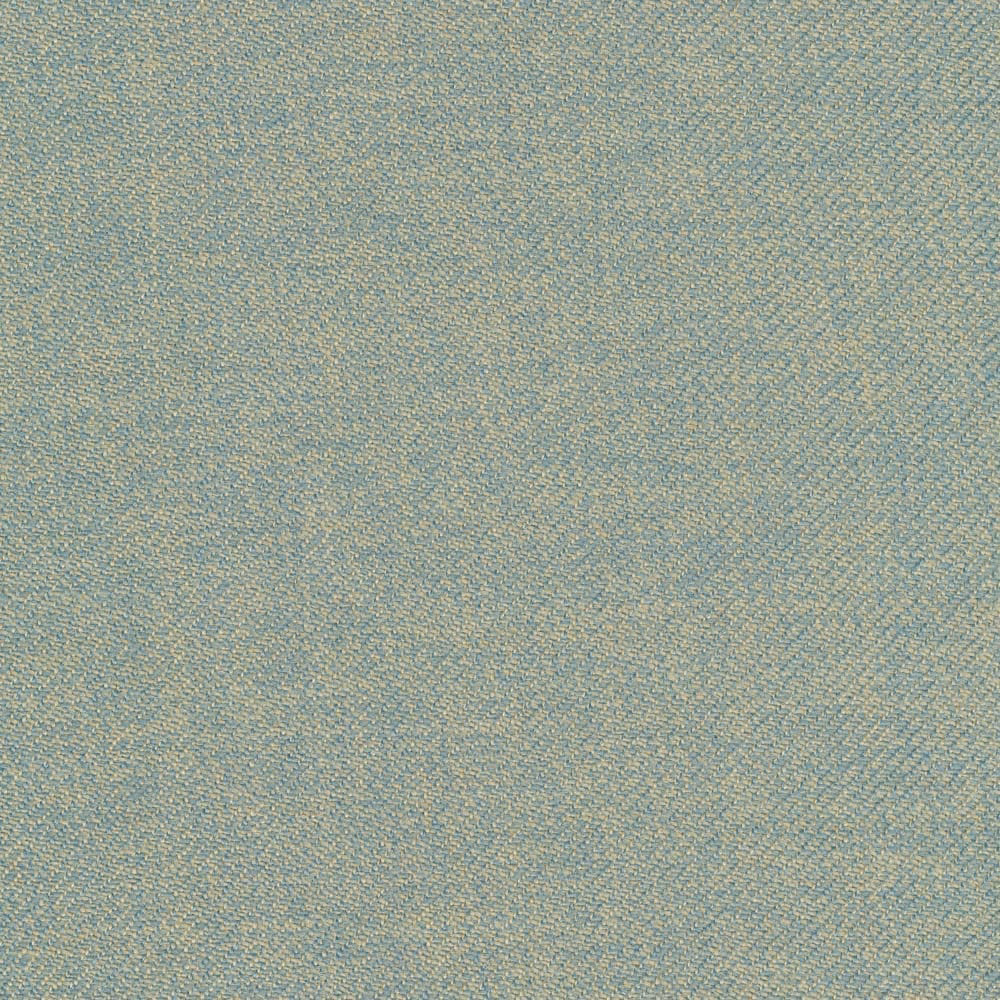 Pale sky-blue twill fabric with fine beige and cream flecked woven texture