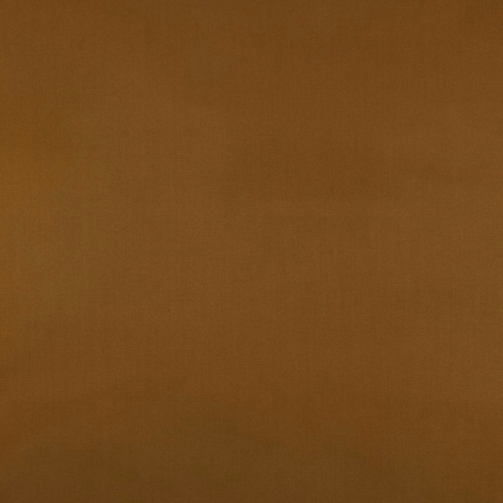Warm amber-brown plain sateen swatch with a subtle directional sheen
