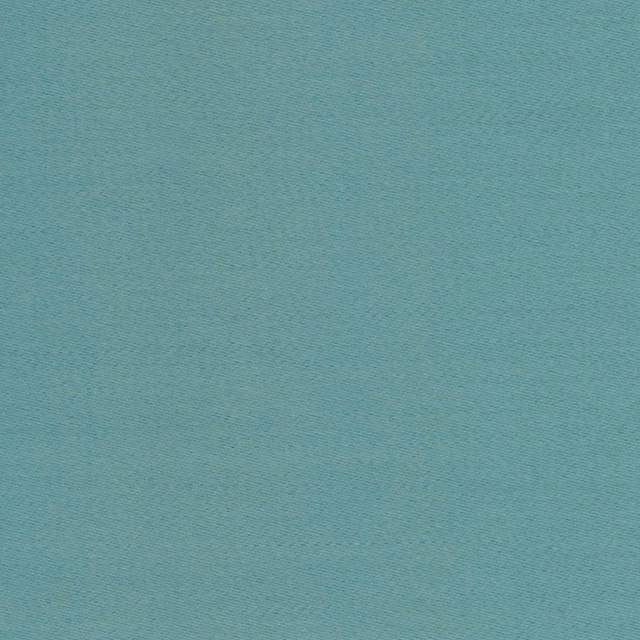 Close-up of cool aqua teal sateen with a fine horizontal woven grain