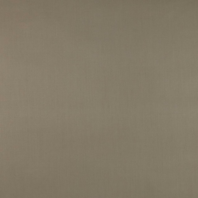 Close-up of muted taupe-grey Basswood sateen with fine, subtle woven texture