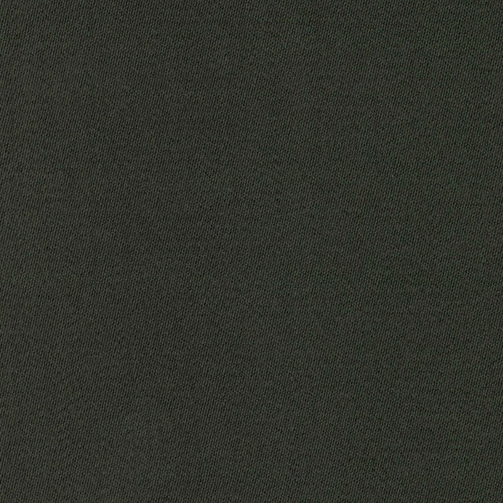 Deep charcoal-green Liso sateen showing a fine vertical weave and soft sheen