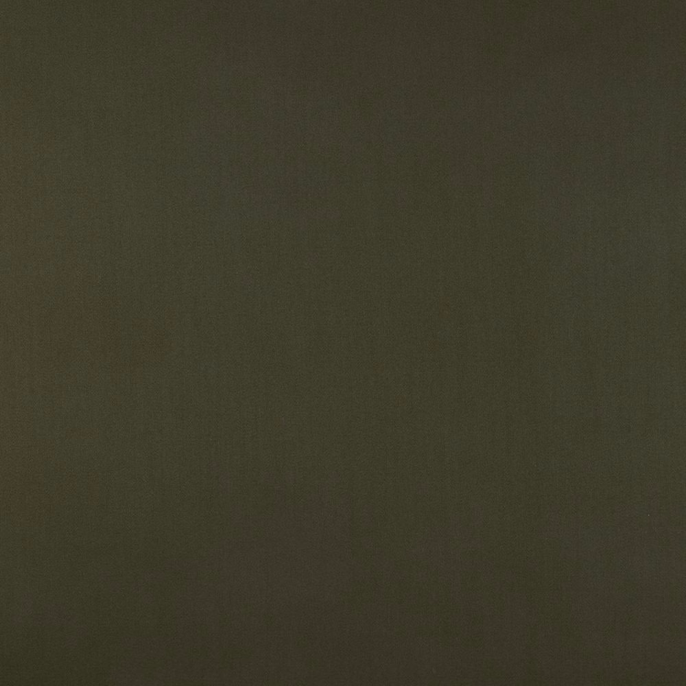 Deep kelp olive sateen fabric with subtle vertical weave lines and muted sheen