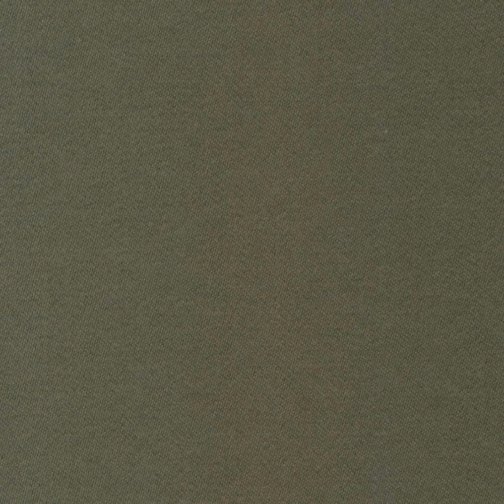 Close-up of muted olive-green sateen with a fine, subtly textured weave