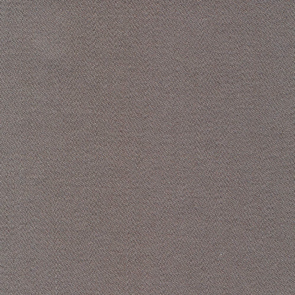 Close-up of taupe-grey Liso Mouse sateen with a fine, subtly lustrous weave