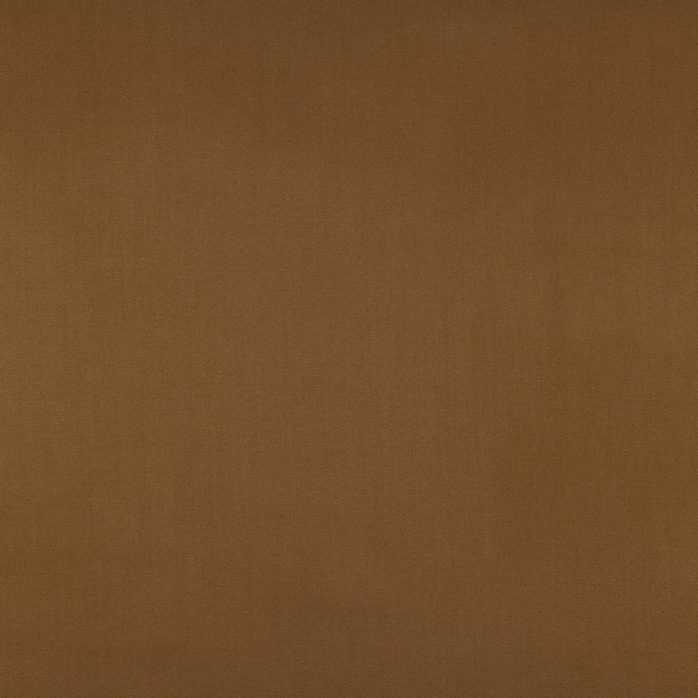 Warm muscovado brown plain fabric with a subtle sateen sheen