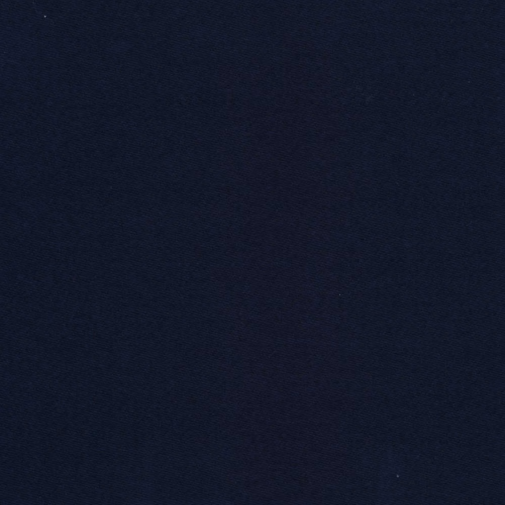 Deep navy sateen swatch showing a fine diagonal weave and subtle sheen