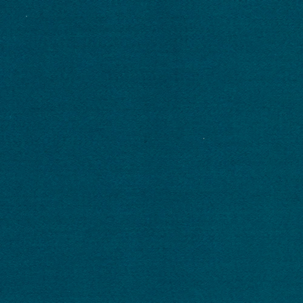 Close-up of smooth deep ocean-teal sateen with a fine, even weave