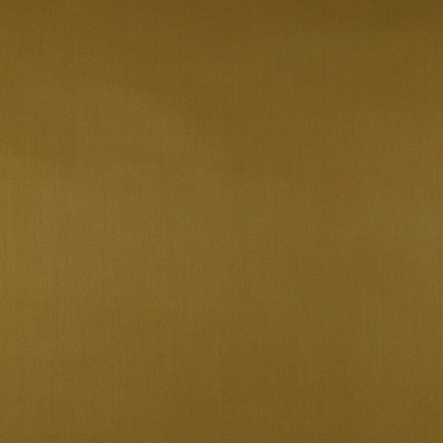 Close view of plain muted ochre sateen with a soft, fine vertical weave