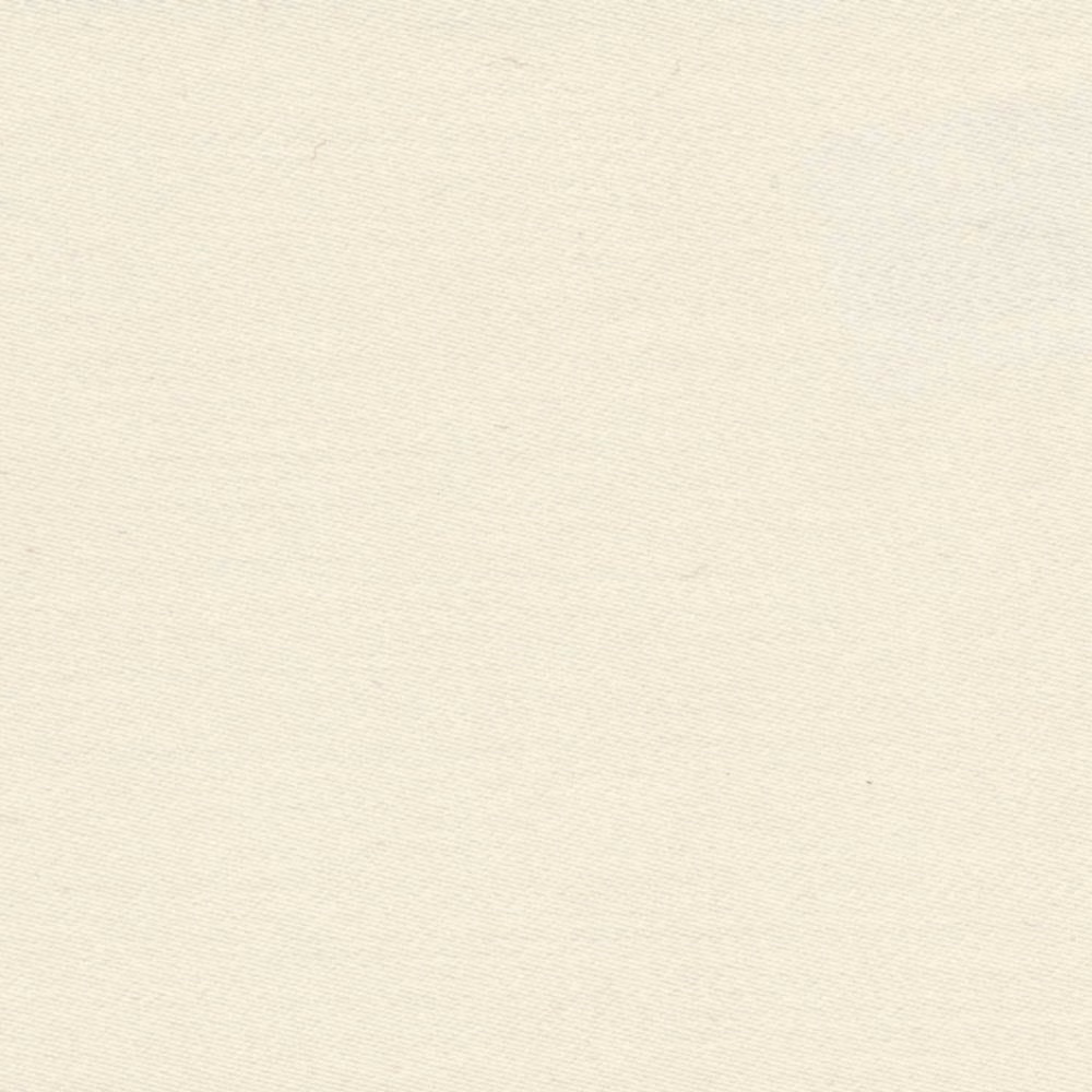 Warm pure white sateen swatch with a fine, subtly lustrous linear weave