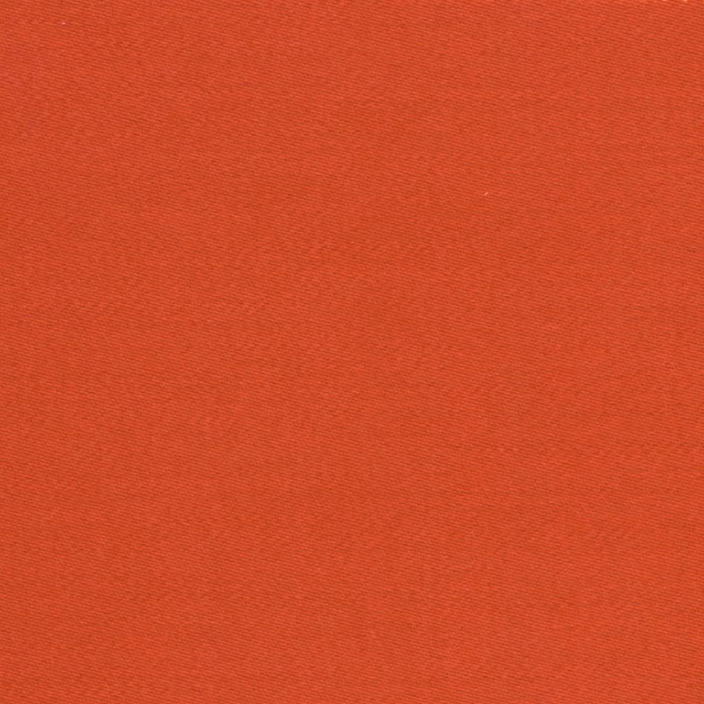 Burnt red-orange Liso Sandstone sateen with a fine diagonal woven texture