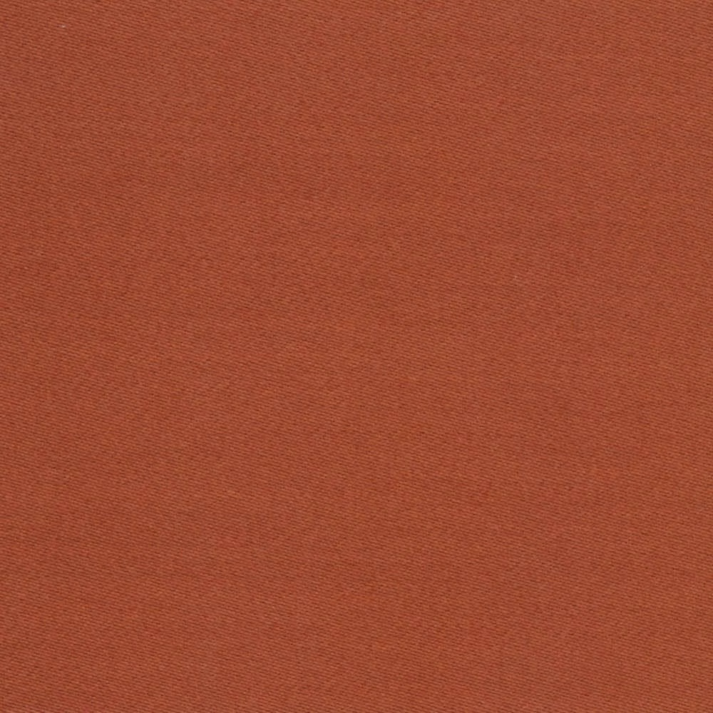 Warm sienna terracotta sateen with a fine, subtly lustrous woven surface