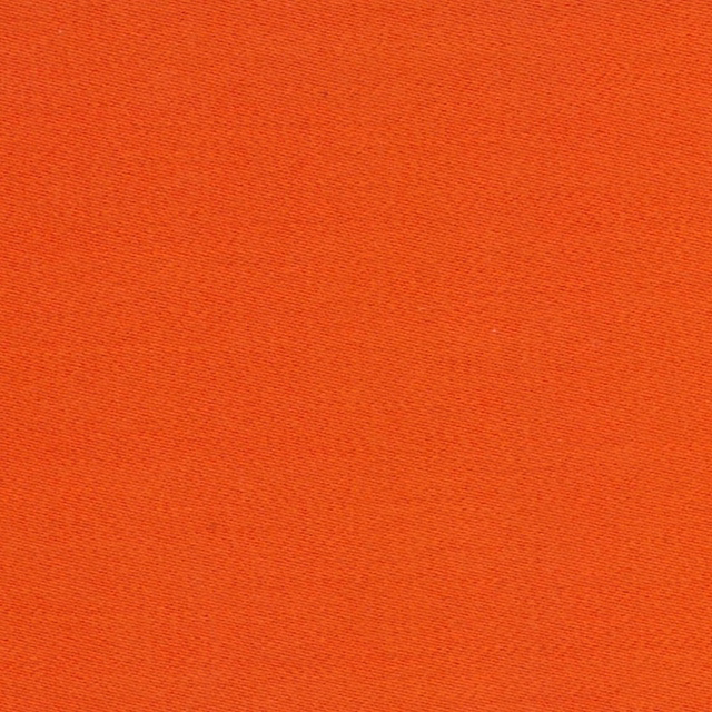 Close-up of warm tangerine orange sateen with a fine diagonal weave