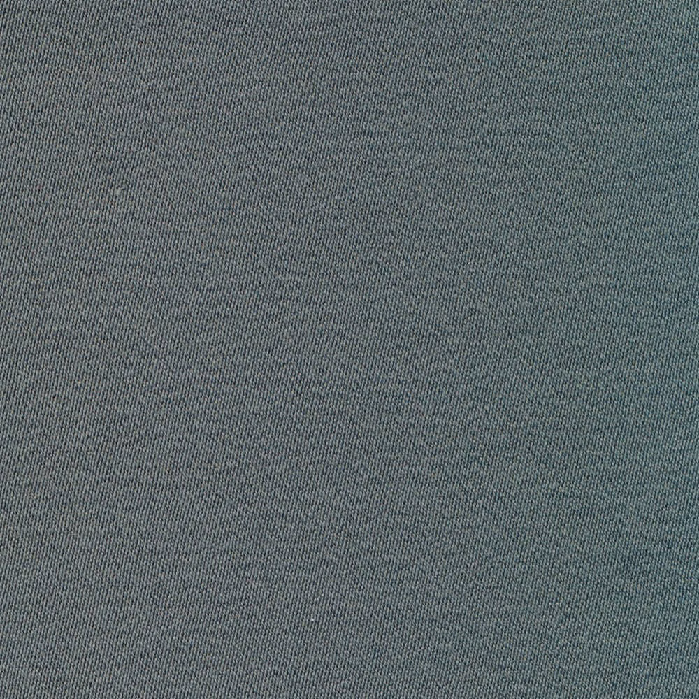 Muted blue-grey teal sateen showing a fine vertical weave and restrained surface sheen