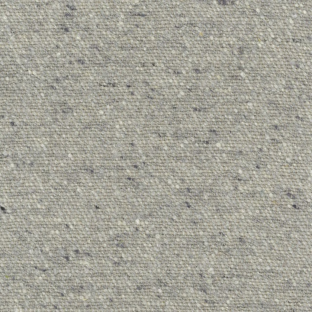 Close-up of grey-green nubby weave with pale flecks and darker threads