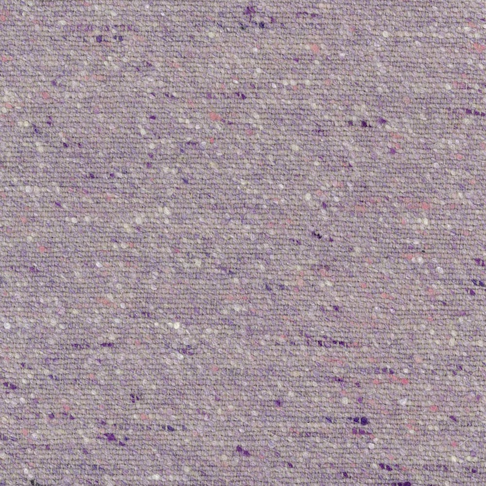 Muted lavender-grey woven textile with lilac, cream and blush flecks