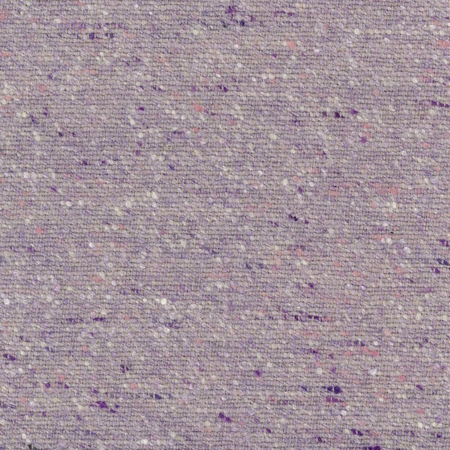 Muted lavender-grey woven textile with lilac, cream and blush flecks