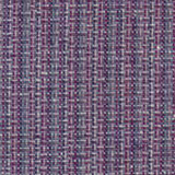 Heather purple, teal and cream small-check weave with a softly nubby surface