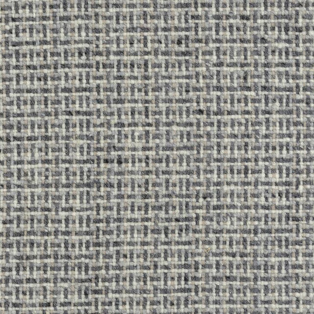 Cool pebble-grey textile with small irregular crosshatch weave and nubby surface