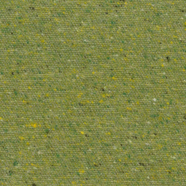 Close-up of olive-green woven fabric with moss, khaki and mustard flecks