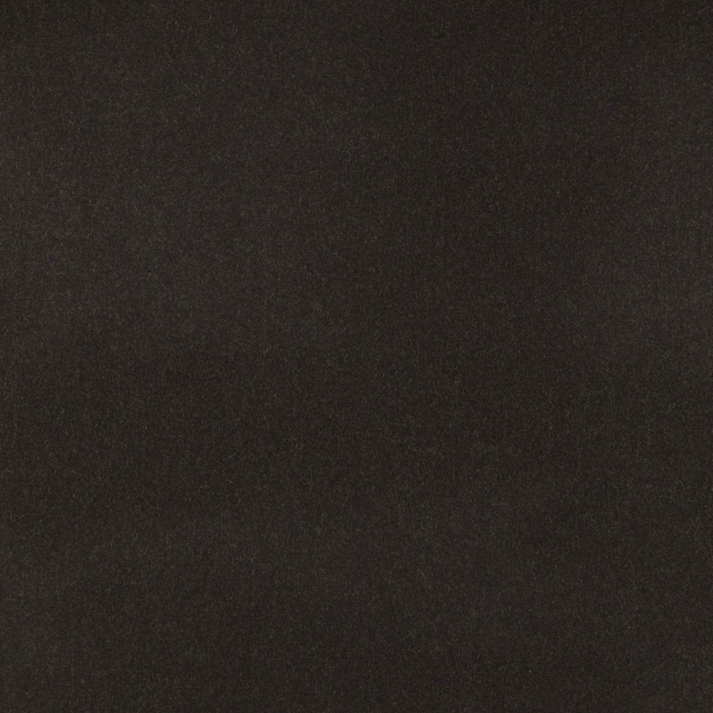 Near-black espresso-brown melton fabric with a dense, softly mottled matte texture