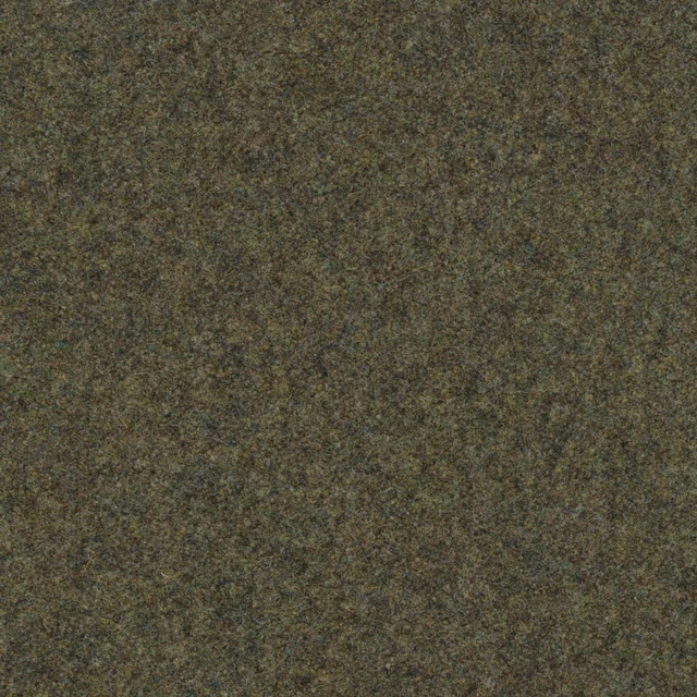 Close-up of dense mottled cedar, olive and brown melton-like textile surface