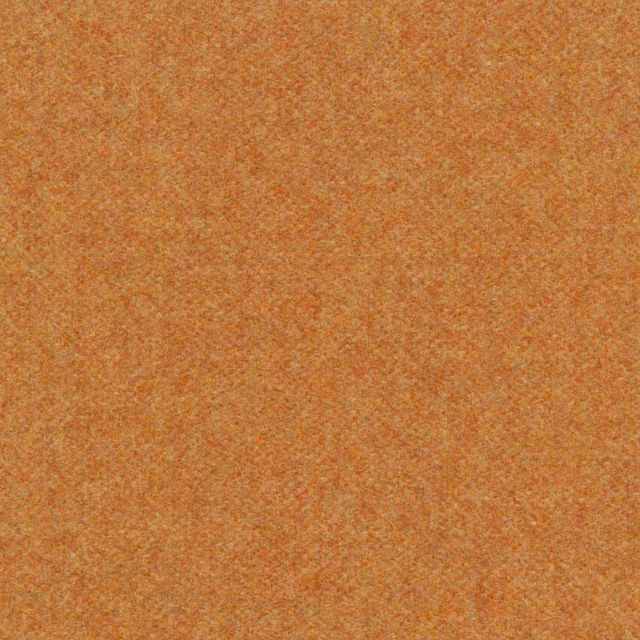 Warm cinnamon-orange melton texture with ochre flecks and subtle rust mottling