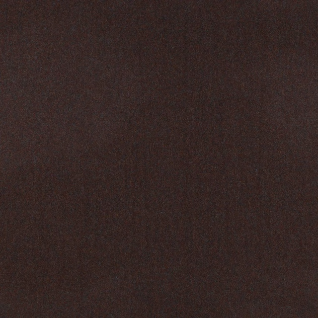Dark mahogany-brown plain melton textile with a subtle, softly brushed surface